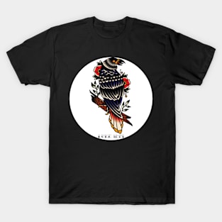 Raven American Traditional Tattoo Flash T-Shirt